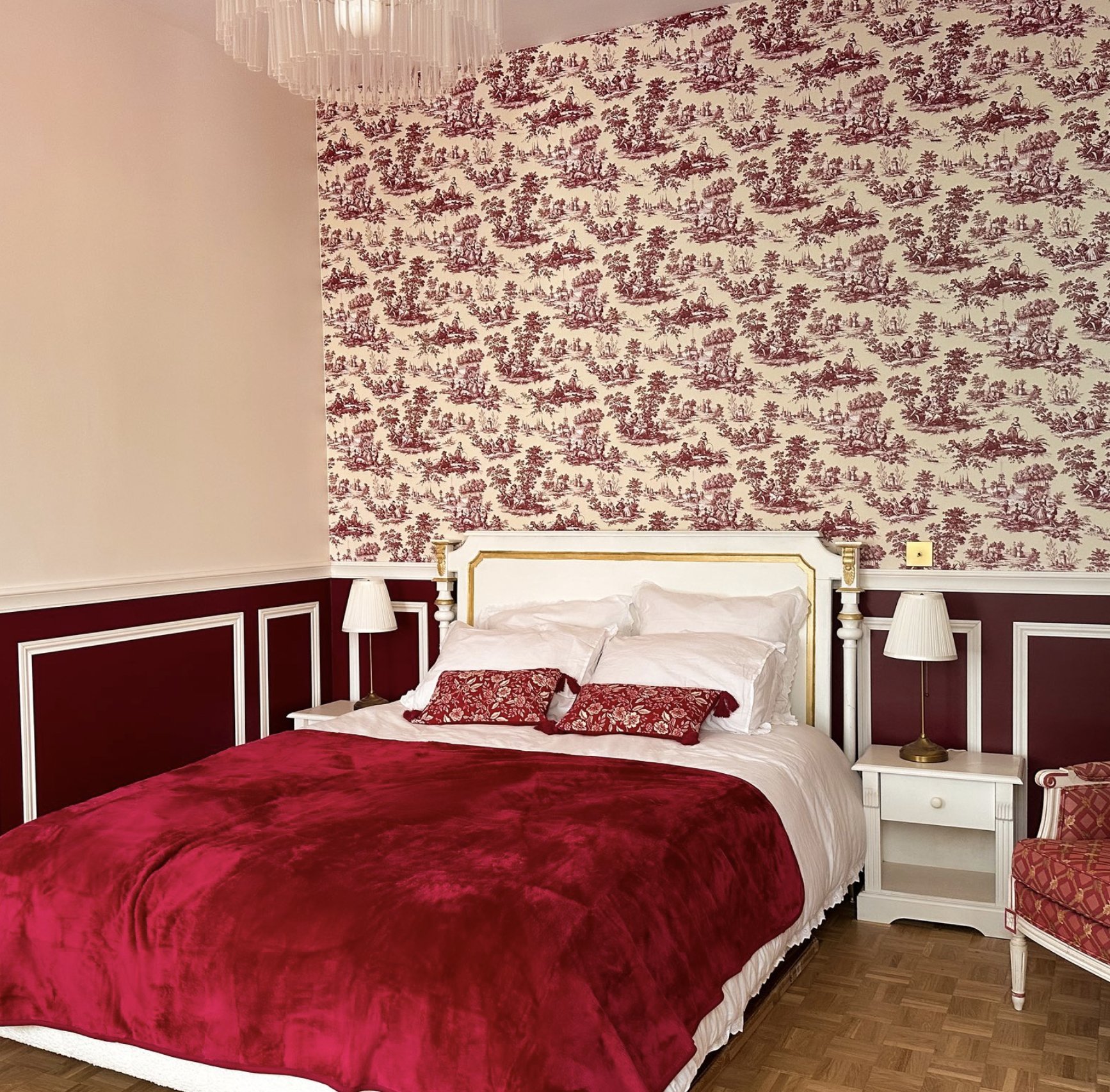 Chambre toile de Jouy