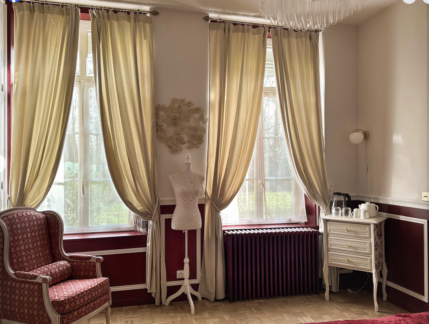 Chambre rideaux
