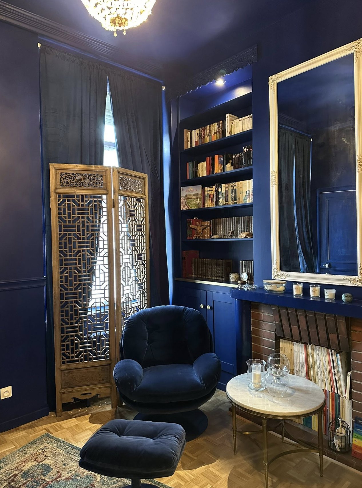 Salon bibliothèque
